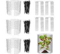 Lot de 15 protections pour plantes contre les animaux - Antirouille - 34,8 cm - En maille métallique - Pour garder les animaux à l'extérieur - Cloche de jardin - Pour intérieur et extérieur
