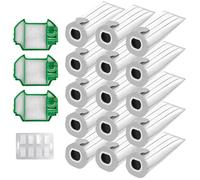 Lot de 15 sacs d'aspirateur pour Vorwerks Kobold VK7, Vorwerk VK7, compatibles avec les sacs filtrants Kobold FP7 Premium et Vorwerk Kobold avec 3 filtres de protection du moteur et 6 blocs parfumés