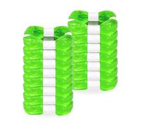 Lot de 15 sacs de recharge pour litière pour chat Litter Locker - Film de recharge pour poubelle à couches (toutes les boîtes rondes et octogonales) - Vert
