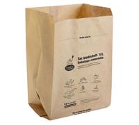 Lot de 15 sacs kraft biodéchets 10L