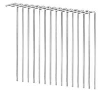 Lot de 15 Sardines de Fixation, Piquets de Tente, Sardines Camping, Sol en Alliage d'aluminium extrêmement Stables pour Le Camping et l'extérieur Pique-Nique Randonnée Pêche (Argent 1)