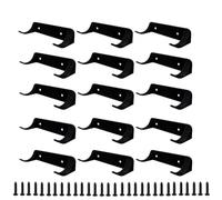 Lot de 15 supports muraux pour voitures miniatures offrant une solution d'affichage et de rangement sécurisés pour différentes tailles de collection (noir, 15 pièces)