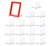 Lot de 15 supports pour assiettes, cartes postales, support en plastique, support photo, support de cadre photo, support décoratif, accessoires de décoration, décoration de façade