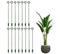 Lot de 15 supports pour plantes - 27 cm - Tuteurs décoratifs pour plantes d'intérieur - En fibre de verre - Pour fixation de la croissance des plantes - Protège les plantes contre l'inclinaison