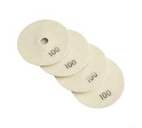 Lot de 15 tampons de polissage diamant pour granit, marbre, béton, pierre, quartz, comptoir, travertin, terrazzo et carrelage 100 mm