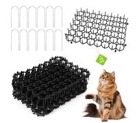 Lot de 15 Tapis Anti Chat, Pic Anti Chat 15 X 20 cm, en Plastique, Grilles Anti-épines Contre Les Chats Tapis Répulsif pour Chat avec Pointes, pour Le Jardin, Extérieur