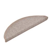 Lot de 15 tapis d'escalier 56 x 17 x 3 cm Non-Slip | 100 % polypropylène tufting, isolants acoustiques, chauds, lavables, pliables, ruban adhésif double face