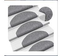Lot de 15 tapis d'escalier antidérapants adhésifs pour une installation facile, confort et prise en main pour les marcheurs, 65 x 21 x 4 cm, améliore la sécurité et le style des escaliers