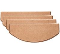 Lot de 15 tapis d'escalier antidérapants auto-adhésifs sans colle nécessaire pour enfants et personnes âgées Couleur camel
