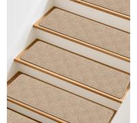 Lot de 15 tapis d'escalier antidérapants réutilisables conçus pour un nettoyage lisse du bois pour le carrelage ou les marches stratifiées pour protéger les enfants et les animaux domestiques en