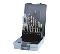 Lot de 15 tarauds et forets HSS pour taraudage et perçage sur métal et autres matériaux.