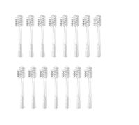 Lot de 15 têtes de brosse à dents compatibles avec LaiFen, emballage sous vide for brosse à dents électrique sonique PAS(Transparent-Gray)