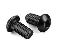 Lot de 15 vis à tête bouton 3/8-16 x 5/8 po en acier allié de qualité 10.9 Allen Hex Drive, 15 pièces