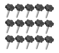 Lot de 15 vis de serrage filetées avec boutons en plastique 32 x M6/32 x M6/32 x