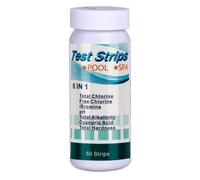 Lot de 150 bandelettes de test de pH pour piscine 6 en 1, testeur de chlore résiduel, d'alcalinité et de dureté