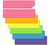 Lot de 150 bandes de phrases pour enseignant - Bandes de phrases lignées - 7,6 x 30,5 cm - 6 pièces (couleurs assorties)