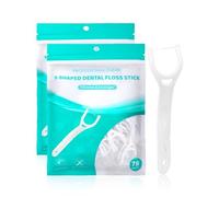 Lot de 150 bâtonnets de fil dentaire, spécialement conçus pour les molaires, en forme de Y, pour le nettoyage des dents entre les dents avant et arrière, en forme de Y, cure-dents