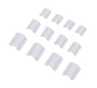 Lot de 150 boucles à cheveux en plastique transparent - 3 tailles