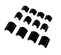 Lot de 150 boucles de corde à cheveux noires, 3 tailles réglables pour élastiques à cheveux DIY