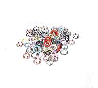 Lot de 150 boutons-pression - 15 couleurs - 9,5 mm - Outil de couture pour vêtements de bébé et enfant (sans pince)