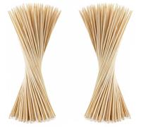 Lot de 150 brochettes en bois naturel de 30,5 cm | Bâtons de bambou lisses et robustes | Respectueux de l'environnement, polis et sans éclats | Parfait pour les barbecues, les fêtes, les événements et