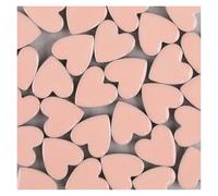 Lot de 150 carreaux de mosaïque en porcelaine en forme de cœur 600 g pour loisirs créatifs (rose)