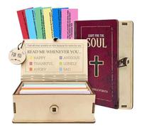 Lot de 150 cartes de versets bibliques en bois faites à la main pour émotion et sentiment, cartes de prière pour homme et femme, cadeau pour Bible inspirante, remise de diplôme, maman, fête des pères