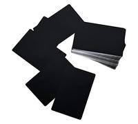 150 Pièces Carte de Visite Metal Vierges, Carte de Visite Personnalisée Noir, Carte de Visite en Aluminium Gravées au Laser Cartes Professionnelles en Métal pour Clients de Bureau Cartes Cadeaux