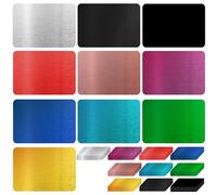 Lot de 150 cartes de visite vierges en métal - 86 x 54 x 0,21 mm - En métal - En aluminium - Carte nominative gravée au laser - Cartes d'affaires en métal pour les clients de bureau, cartes cadeaux