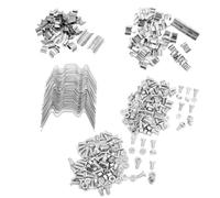 Lot de 150 clips pour verre de serre (50 clips G & Z et W), 200 écrous et boulons de serre (50 carrés et 50 formes en T). Le choix idéal pour l'entretien de serre 350 pièces