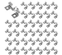 Lot de 150 Clips Terrasse 7,5mm Clip de Fixation Lambris WPC Clip Inox | Clips Terrasse pour Sols Composite Clip de Fixation en Acier Invisible pour Lames, Plage de Serrage, Argent
