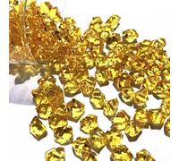 Lot de 150 confettis en plastique acrylique transparent pour décoration de mariage (jaune)