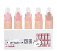 Lot de 150 conseils français - Appuyez sur les ongles avant l'application de la couche de base et de l'apprêt - Finition mate - Faux ongles pour une utilisation rapide de qualité salon