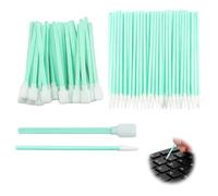 Lot de 150 cotons-tiges de nettoyage longs en mousse, tampons de nettoyage pour clavier, appareils industriels et optiques (pointus et tête carrée)