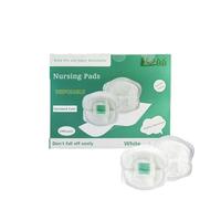 Lot de 150 coussinets d'allaitement jetables, super doux et absorbants, confortables pour les fuites de lait, coussinets d'allaitement pour mamans, blanc