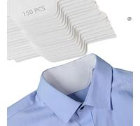 Lot de 150 coussinets jetables pour col de chemise pour homme et femme, protection auto-adhésive invisible absorbant la transpiration pour robes, polos, t-shirts, chapeaux, poignets, fraîcheur