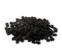 Lot de 150 crochets de gouttière pour accrocher des mini lumières sur des gouttières, clôtures et terrasses, crochets en forme de S résistants aux intempéries pour une fixation fiable (blanc)