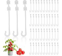 Lot de 150 crochets pour plantes grimpantes, clips de support pour tomates, crochets en J pour légumes et tomates, crochets pour serrer les légumes afin d'éviter que les tomates ne se pincent ou ne to