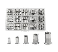 Lot de 150 écrous for riveter en alliage d'aluminium, filetés et robustes, for riveteuse