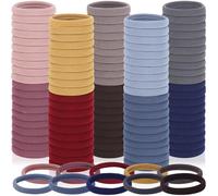 Lot de 150 élastiques à cheveux sans dommages pour cheveux épais et fins, élastiques pour queue de cheval, élastiques doux pour femme, 10 couleurs neutres