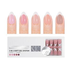 Lot de 150 faux apprêts artificiels prêts à l'emploi pour manucure française