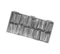 Lot de 150 faux ongles en gel UVS en acrylique avec graduation, couverture complète claire, double système d'ongles