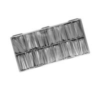 Lot de 150 faux ongles en gel UVS en acrylique avec graduation, transparents, système de recouvrement complet, 14 diamètres