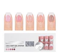 Lot de 150 faux T pour French manucure avec base pré-enduite facile à appliquer pour créer des accessoires d'art élégants