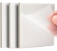 Lot de 150 feuilles de notes autocollantes transparentes, étanches, réinscriptibles pour l'école, le bureau, la maison, excellent matériel de bureau pour les étudiants et les employés (75 x 75 mm)
