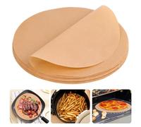 Lot de 150 feuilles de papier sulfurisé antiadhésif, Ø 28 cm, résistant à la chaleur, pour gâteaux, barbecue, pâtisserie, hamburger, dessert, poêle, friteuse à air