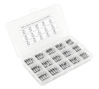 Lot de 150 Fusibles Verre à Fusion Lente 5x20mm Fusibles à Tube 250V 0.1 0.2 0.25 0.5 1 1.5 2 3 4 5 8 10 12 15 20A Boîte de Rangement Transparente, Assortiment de 15 Valeurs