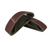 Lot de 150 Mélange de tissus Bandes abrasives pour ponceuse à bande 75 x 533-5 grains chacun 30 x K40/60/80/120/180/Papier abrasif/de ponçage Mix/bandes abrasives