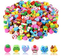 Lot de 150 Mini Gommes Fantaisie en Forme d'Animal pour Enfants - Assortiment de Petites Gommes Mignonnes pour Étudiants, Devoirs, École, Salle de Classe, Récompenses, Cadeaux de Fête