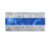 Lot de 150 modèles d'extension d'ongles à échelle précise pour vernis à ongles en gel à séchage rapide Matériaux ABS Utilisation professionnelle Précision Contrôle de la longueur Modèles d'ongles
